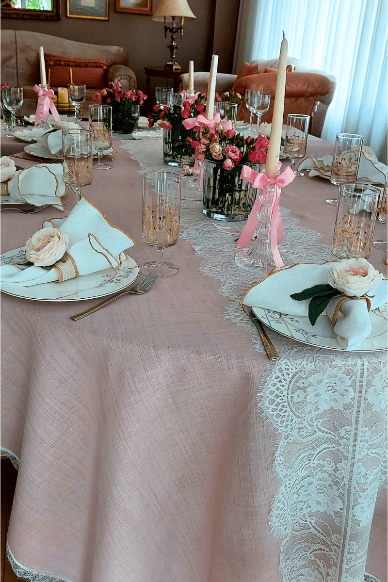Dantel Bordürlü Masa Örtüsü | | nihalpancar