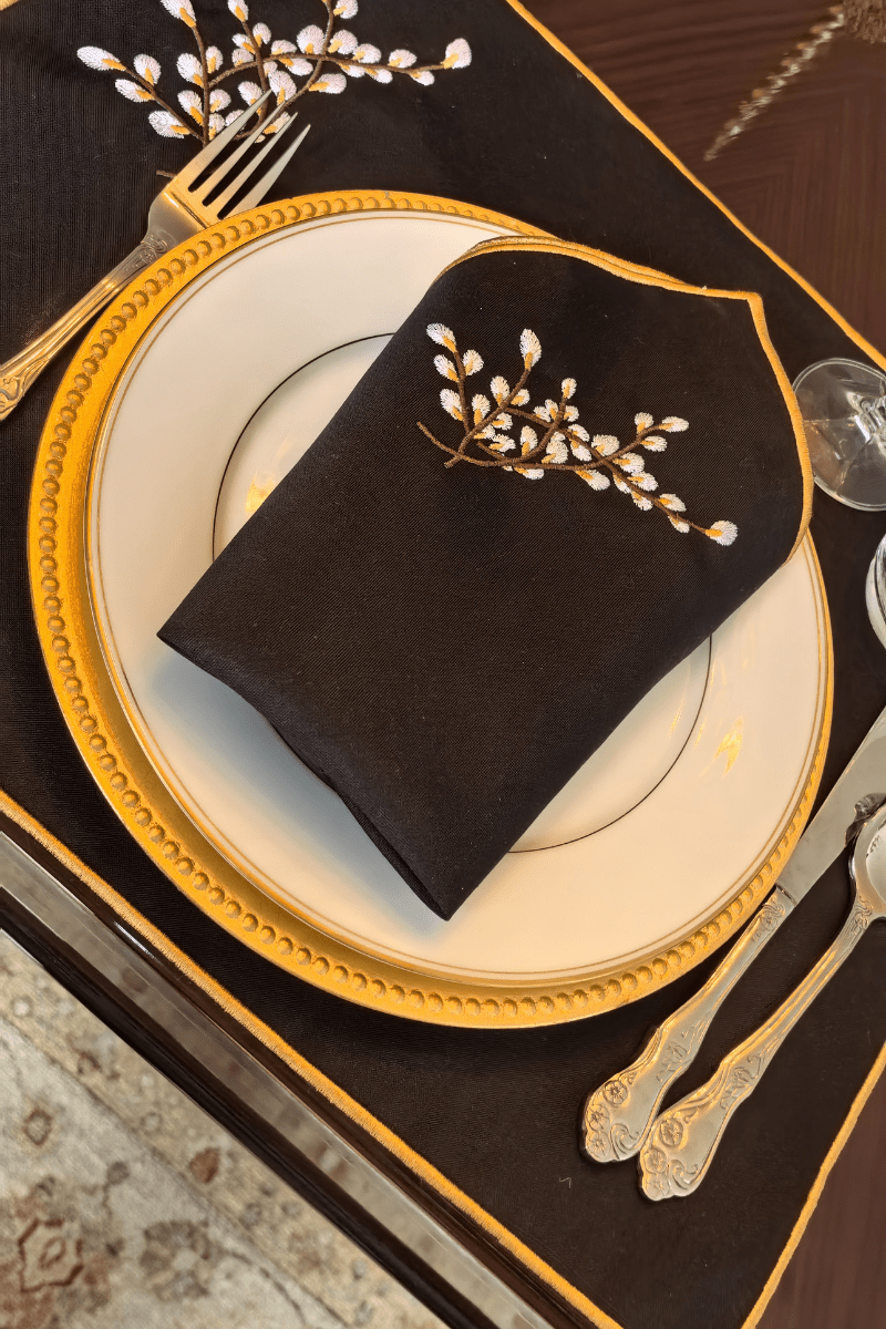 Goldeniha Peçete - Siyah | | nihalpancar