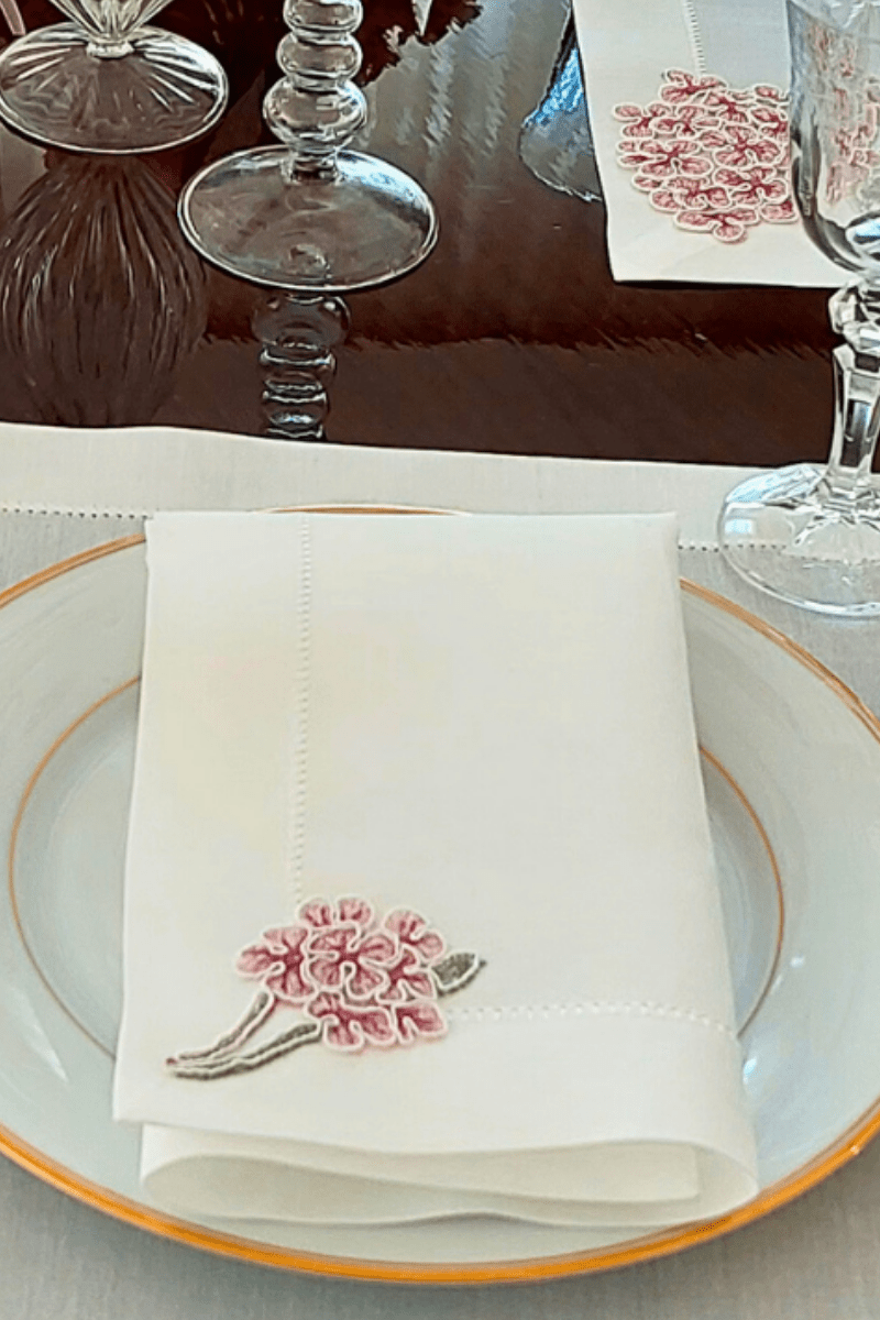 Ortanca Desenli Peçete | | nihalpancar