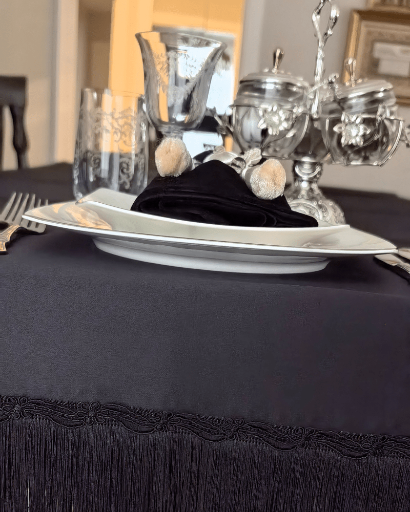 Sutaşı Detaylı Saçaklı Masa Örtüsü | | nihalpancar