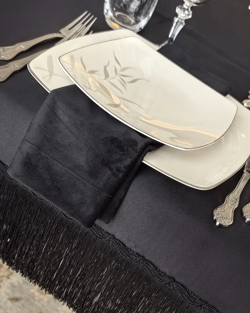 Sutaşı Detaylı Saçaklı Masa Örtüsü | | nihalpancar