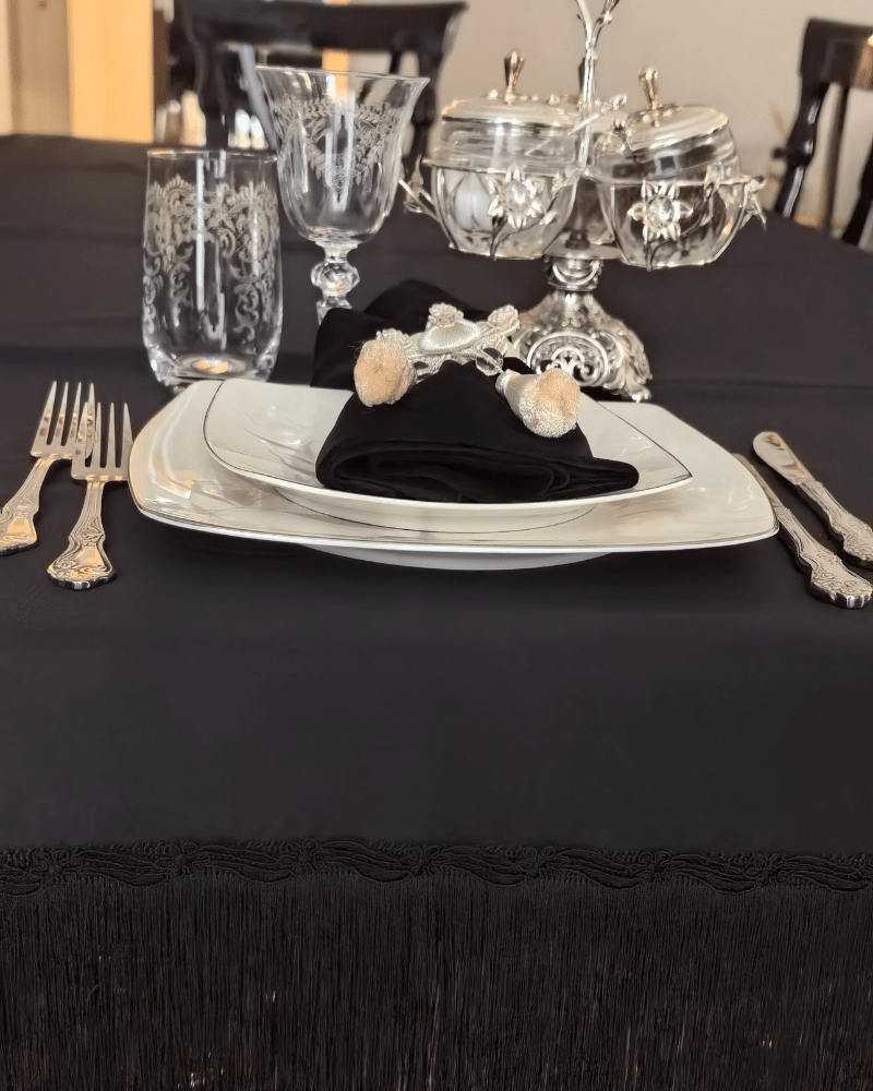 Sutaşı Detaylı Saçaklı Masa Örtüsü | | nihalpancar