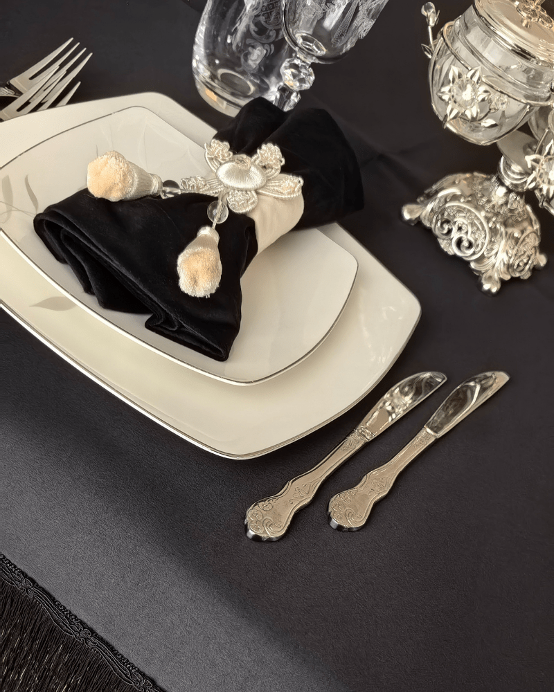 Sutaşı Detaylı Saçaklı Masa Örtüsü | | nihalpancar