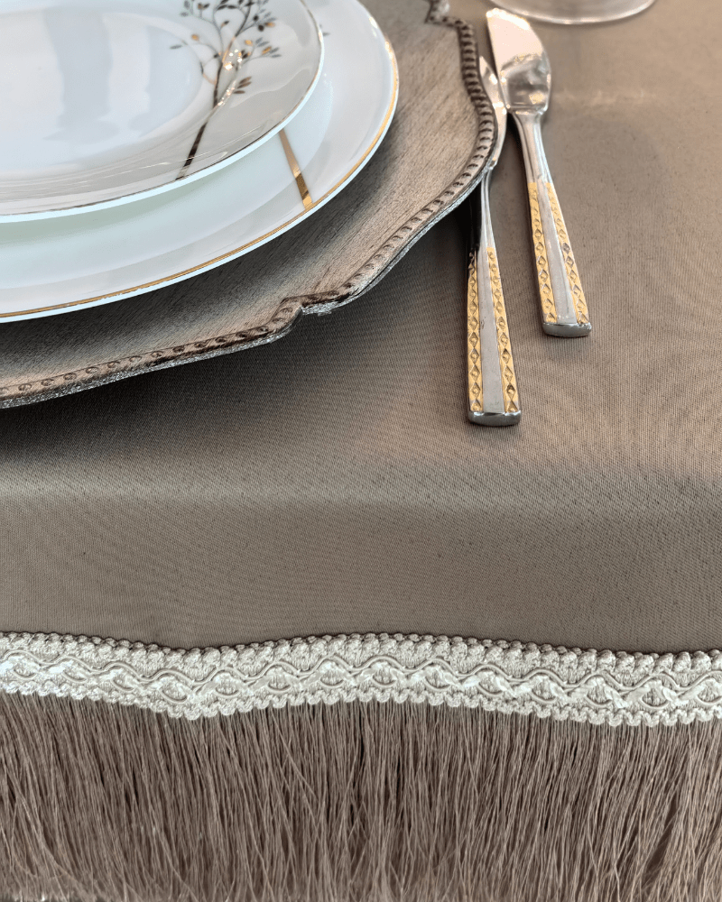 Sutaşı Detaylı Saçaklı Masa Örtüsü | | nihalpancar