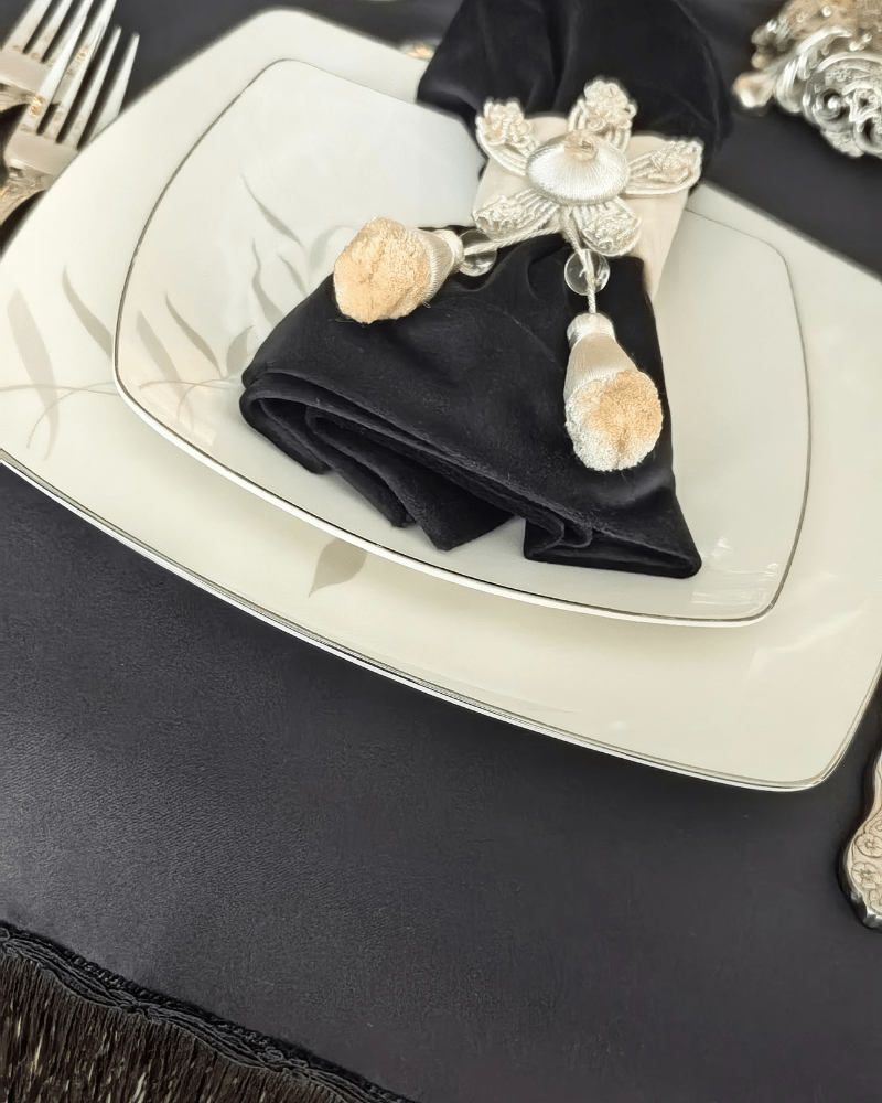 Sutaşı Detaylı Saçaklı Masa Örtüsü | | nihalpancar