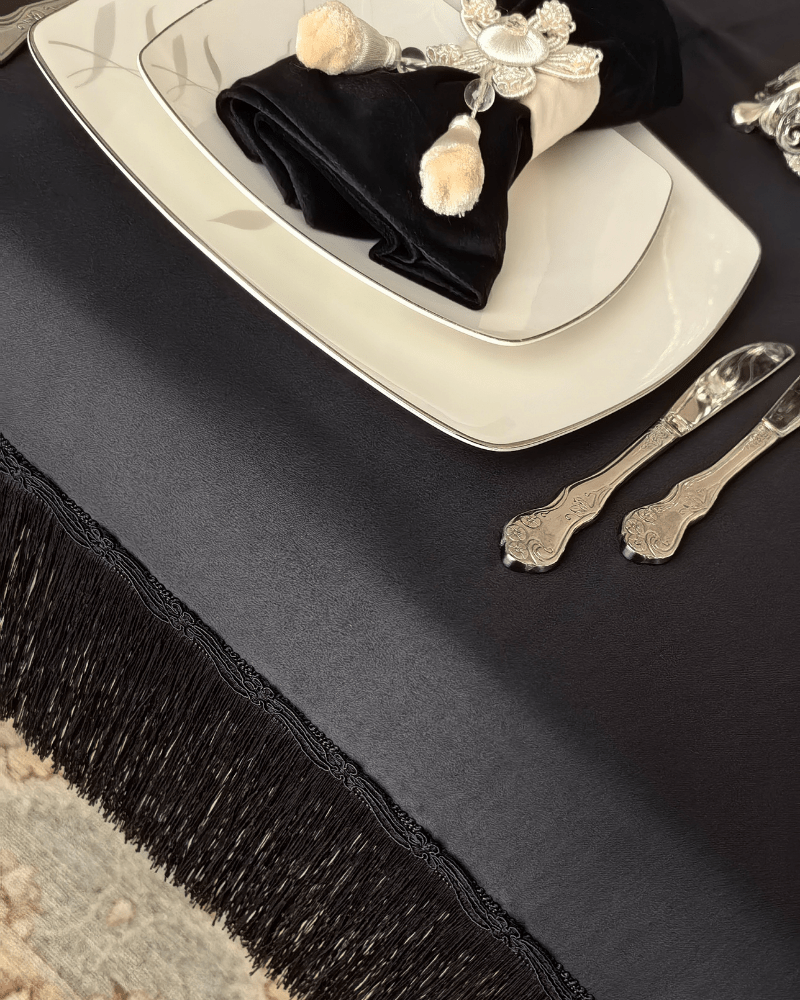 Sutaşı Detaylı Saçaklı Masa Örtüsü | | nihalpancar