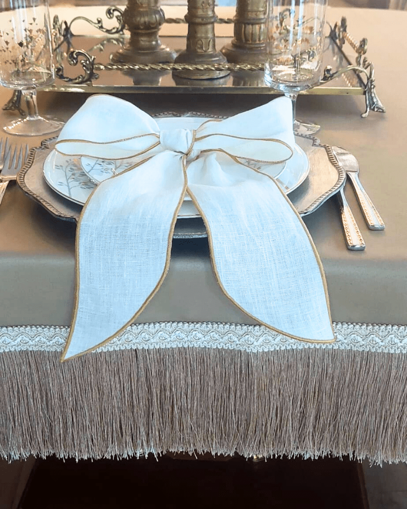 Sutaşı Detaylı Saçaklı Masa Örtüsü | | nihalpancar